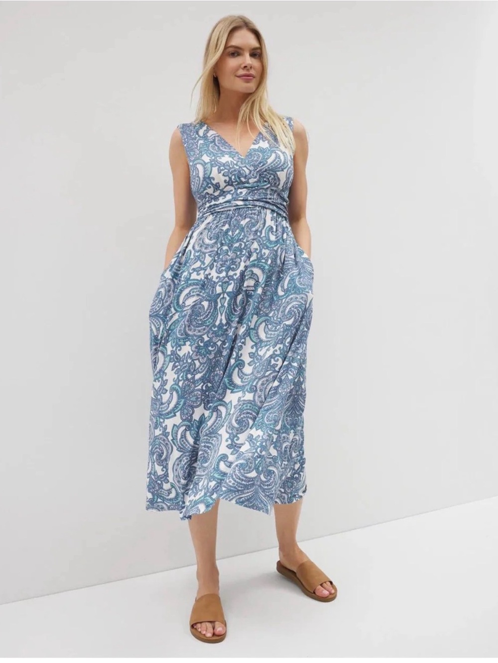 Soma SOFT JERSEY Goddess Midi Bra Dress size M NWT
